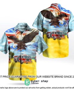 Dothan Fire Department, Alabama Pumper Independence Day Hawaiian Shirt