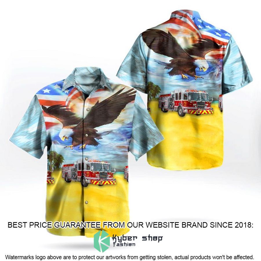 Dothan Fire Department, Alabama Pumper Independence Day Hawaiian Shirt
