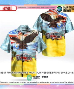 Dothan Fire Department, Alabama Pumper Independence Day Hawaiian Shirt