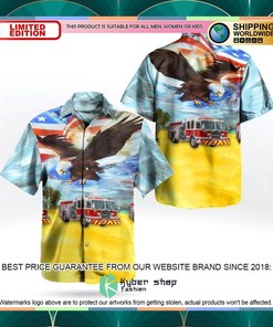 Dothan Fire Department, Alabama Pumper Independence Day Hawaiian Shirt