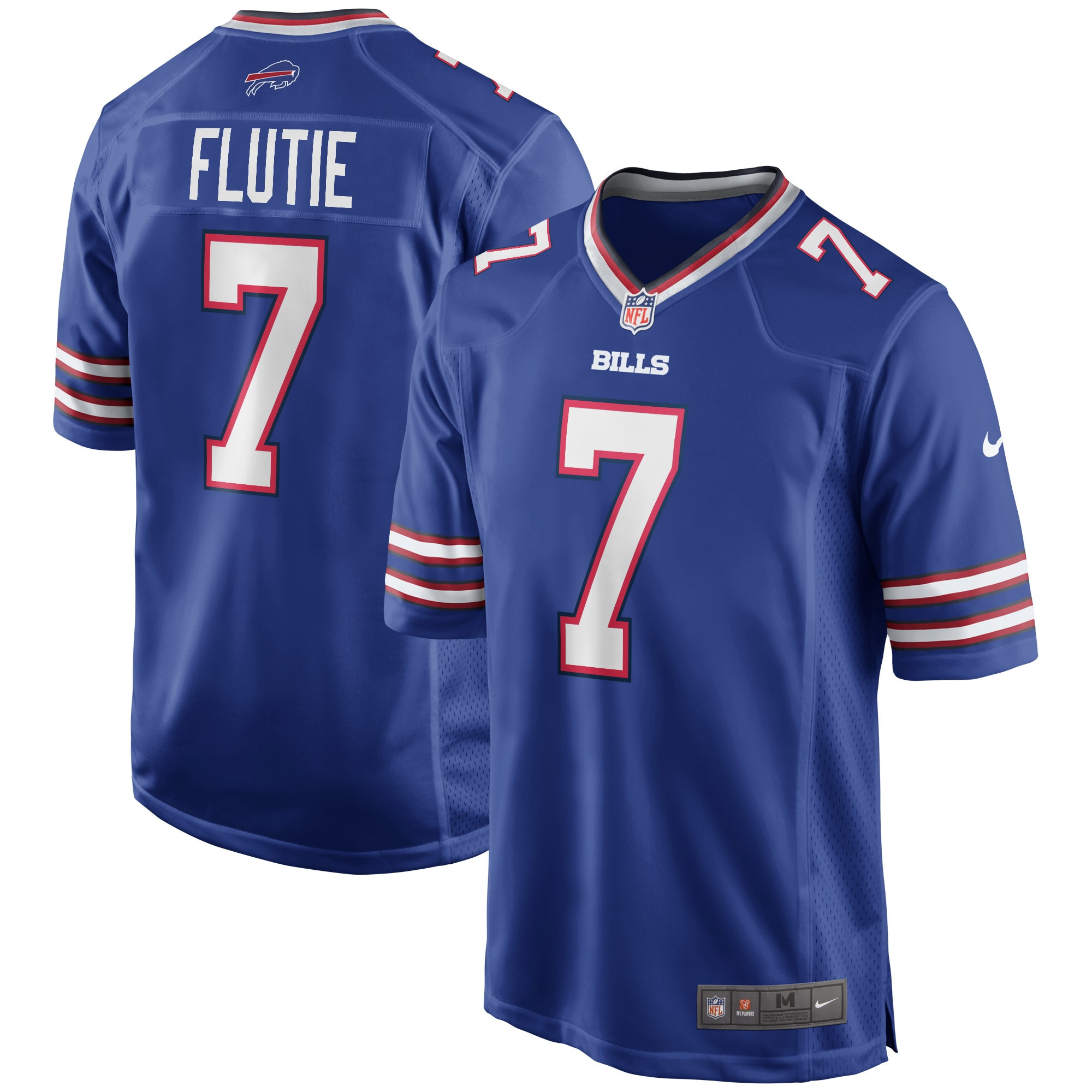 Doug Flutie Buffalo Bills Game Retired Player Jersey - Royal Nfl