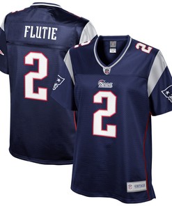 Doug Flutie New England Patriots Nfl Pro Line Womens Retired Player Jersey - Navy