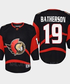 Drake Batherson 19 Ottawa Senators 2022 Special Edition 2.0 Retro Youth Jersey Black