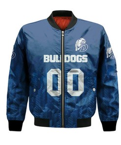 Drake Bulldogs Bomber Jacket Logo Sport Ombre  - NCAA