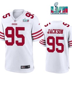 Drake Jackson 95 San Francisco 49Ers Super Bowl LVII White Men Game Jersey