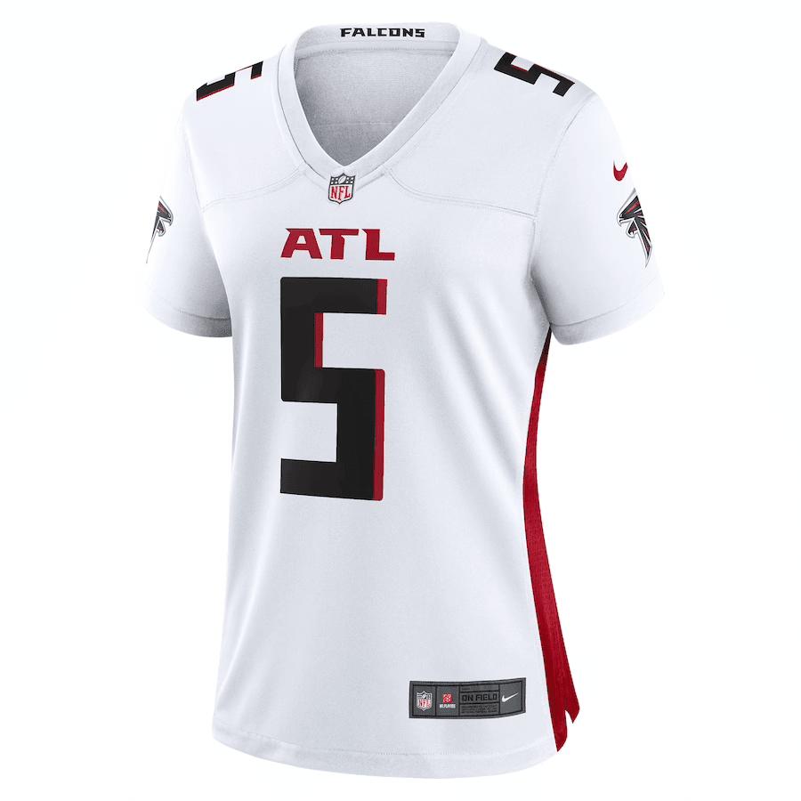 Drake London 5 Atlanta Falcons Women Away Game Jersey - White