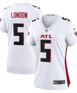 Drake London 5 Atlanta Falcons Women's Away Game Player Jersey - White