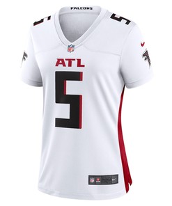 Drake London 5 Atlanta Falcons Women's Away Game Player Jersey - White