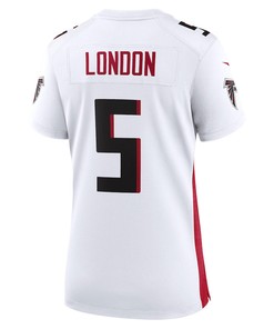 Drake London 5 Atlanta Falcons Women's Away Game Player Jersey - White