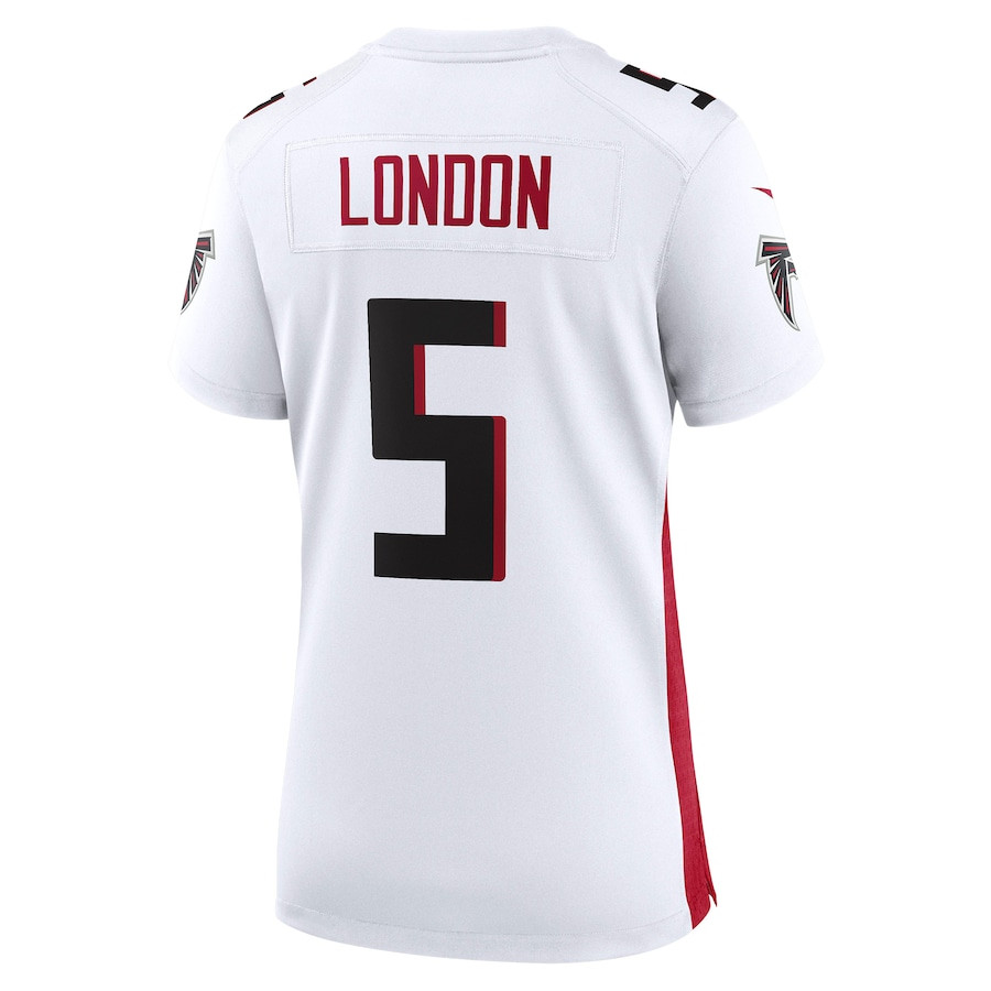 Drake London 5 Atlanta Falcons Women's Away Game Player Jersey - White