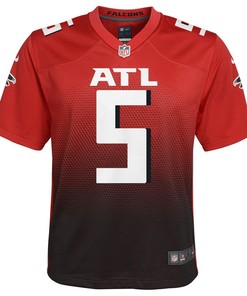 Drake London 5 Atlanta Falcons Youth Game Jersey - Red
