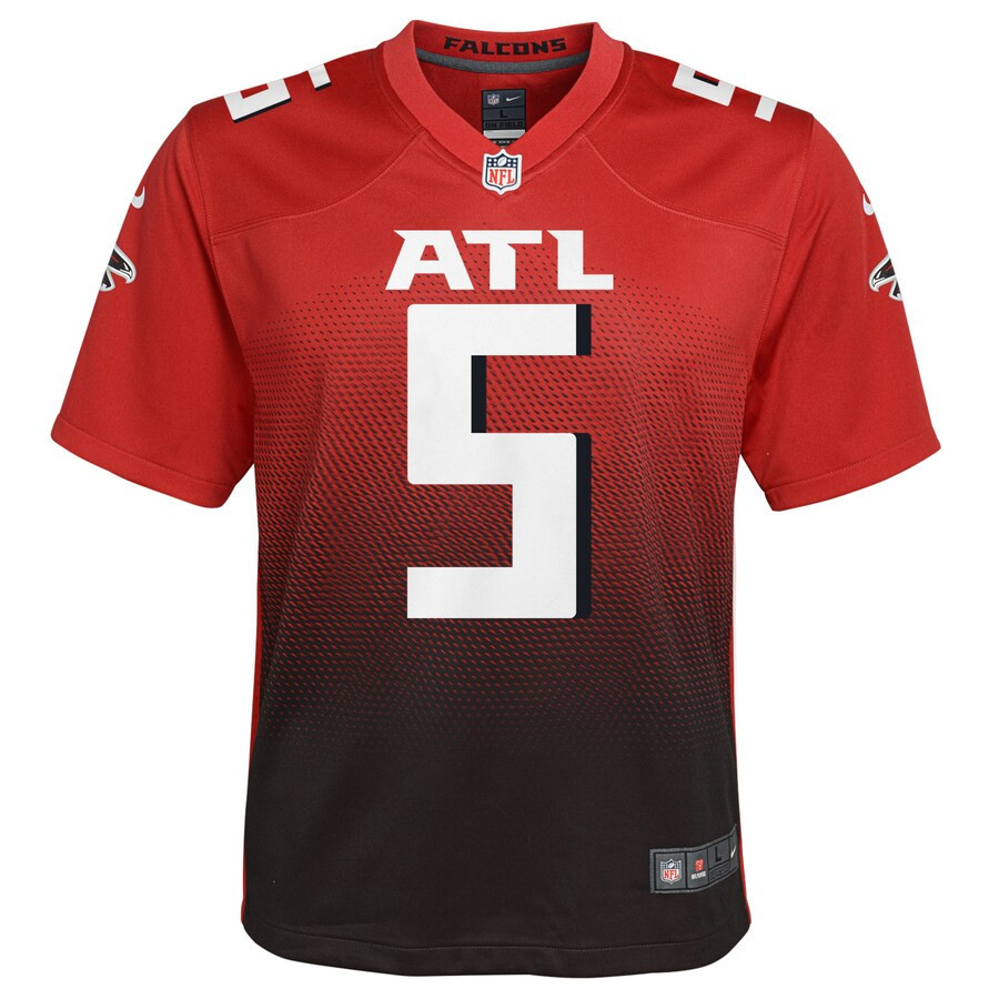 Drake London 5 Atlanta Falcons Youth Game Jersey - Red