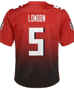 Drake London 5 Atlanta Falcons Youth Game Jersey - Red