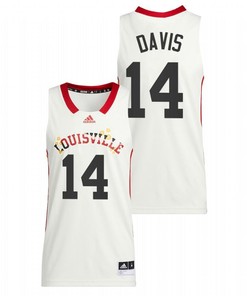 Dre Davis 14 Louisville Cardinals 2022 Basketball Honoring Black Excellence Men Jersey - White