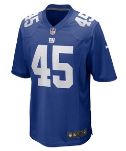 Dre Miller 45 New York Giants Home Game Player Jersey - Royal