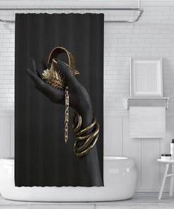 Dreamy African American Bathroom Shower Curtain for Chic and Elegant Bathroom Decor