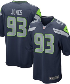 Dre’mont Jones 93 Seattle Seahawks Game Men Jersey - College Navy