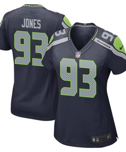 Dre’mont Jones 93 Seattle Seahawks Game Women Jersey - College Navy