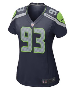 Dre’mont Jones 93 Seattle Seahawks Game Women Jersey - College Navy