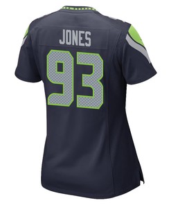 Dre’mont Jones 93 Seattle Seahawks Game Women Jersey - College Navy