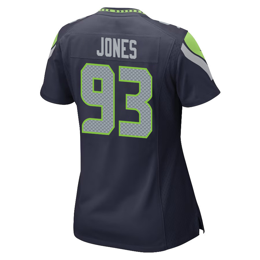 Dre’mont Jones 93 Seattle Seahawks Game Women Jersey - College Navy