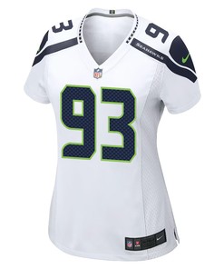 Dre’mont Jones 93 Seattle Seahawks Game Women Jersey - White