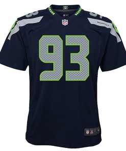 Dre’mont Jones 93 Seattle Seahawks Game Youth Jersey - College Navy
