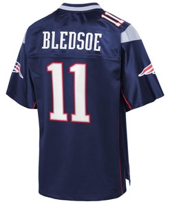 Drew Bledsoe New England Patriots Nfl Pro Line Retired Team Player Jersey - Navy