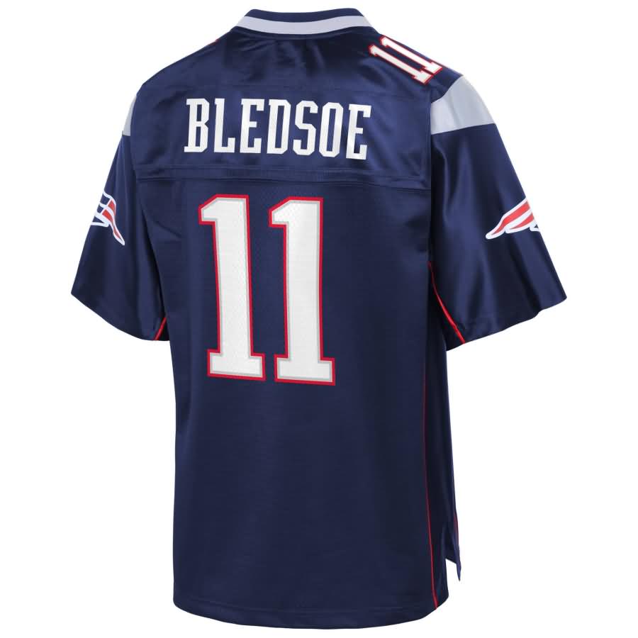 Drew Bledsoe New England Patriots Nfl Pro Line Retired Team Player Jersey - Navy