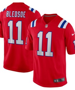 Drew Bledsoe New England Patriots Retired Player Alternate Game Jersey - Red Nfl
