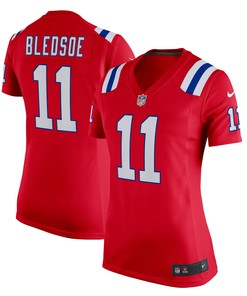 Drew Bledsoe New England Patriots Womens Retired Game Jersey - Red Nfl