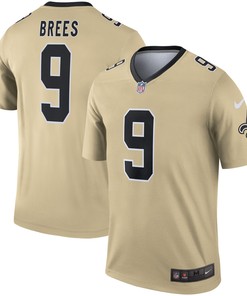 Drew Brees New Orleans Saints Inverted Legend Jersey - Gold Nfl
