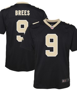 Drew Brees New Orleans Saints Team Color Game Jersey Black Nfl