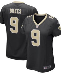 Drew Brees New Orleans Saints Womens Game Player Jersey - Black Nfl