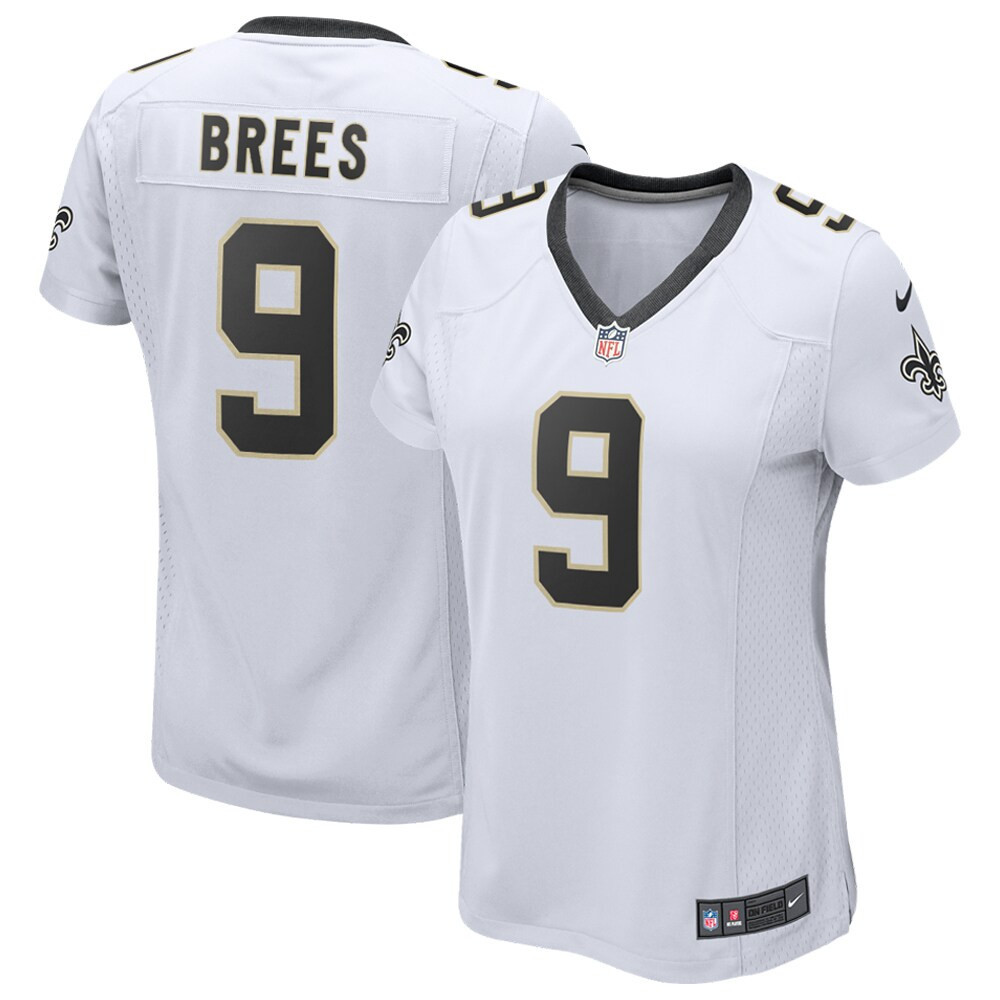 Drew Brees New Orleans Saints Womens Game Player Jersey - White Nfl