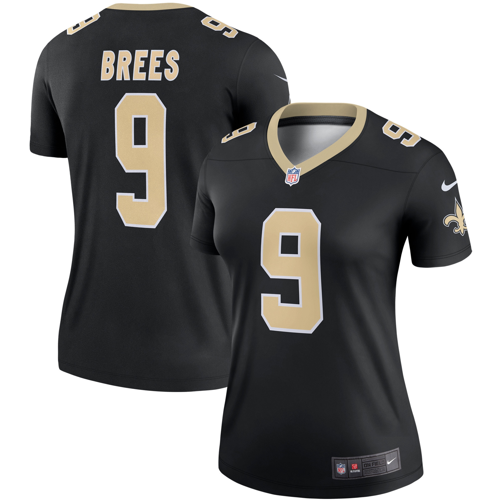 Drew Brees New Orleans Saints Womens Legend Jersey - Black Nfl