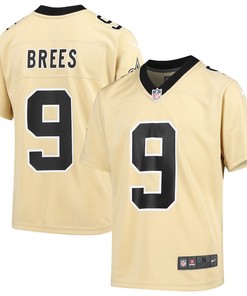Drew Brees New Orleans Saints Youth Inverted Game Jersey - Gold