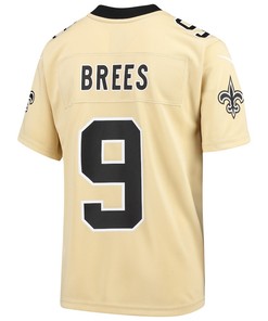 Drew Brees New Orleans Saints Youth Inverted Game Jersey - Gold