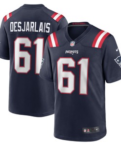 Drew Desjarlais New England Patriots Game Jersey - Navy Nfl