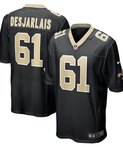 Drew Desjarlais New Orleans Saints Game Player Jersey - Black
