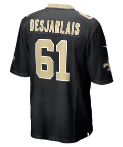 Drew Desjarlais New Orleans Saints Game Player Jersey - Black