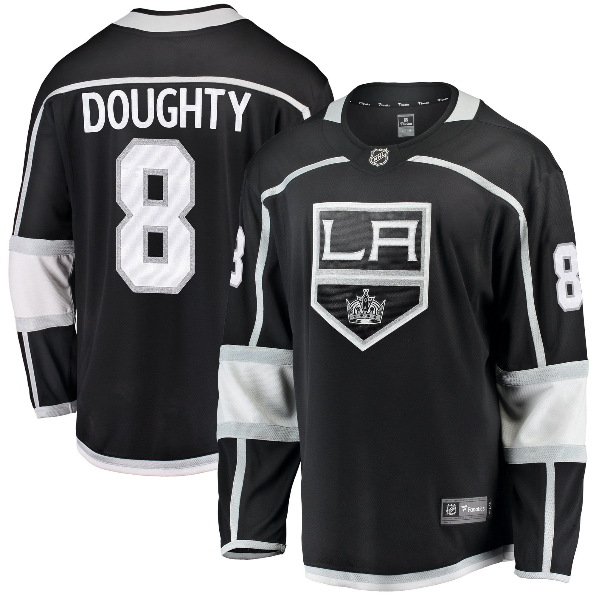 Drew Doughty Los Angeles Kings Fanatics Branded Breakaway Player Jersey Black Nhl