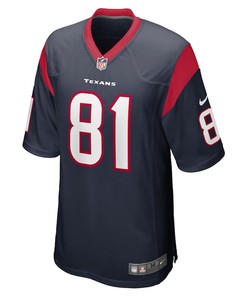 Drew Estrada Houston Texans Game Player Jersey - Navy