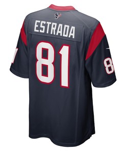 Drew Estrada Houston Texans Game Player Jersey - Navy
