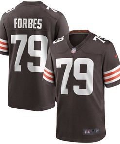 Drew Forbes Cleveland Browns Game Jersey - Brown Nfl