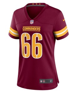 Drew Himmelman 66 Washington Commanders Women's Game Player Jersey - Burgundy