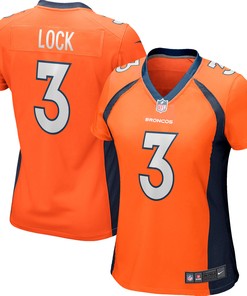 Drew Lock Denver Broncos Womens Game Player Jersey - Orange Nfl