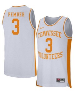 Drew Pember 3 Tennessee Volunteers Retro Elite Basketball Men Jersey - White