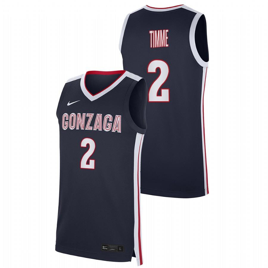 Drew Timme 2 Gonzaga Bulldogs 2023 College Basketball Men Jersey - Navy