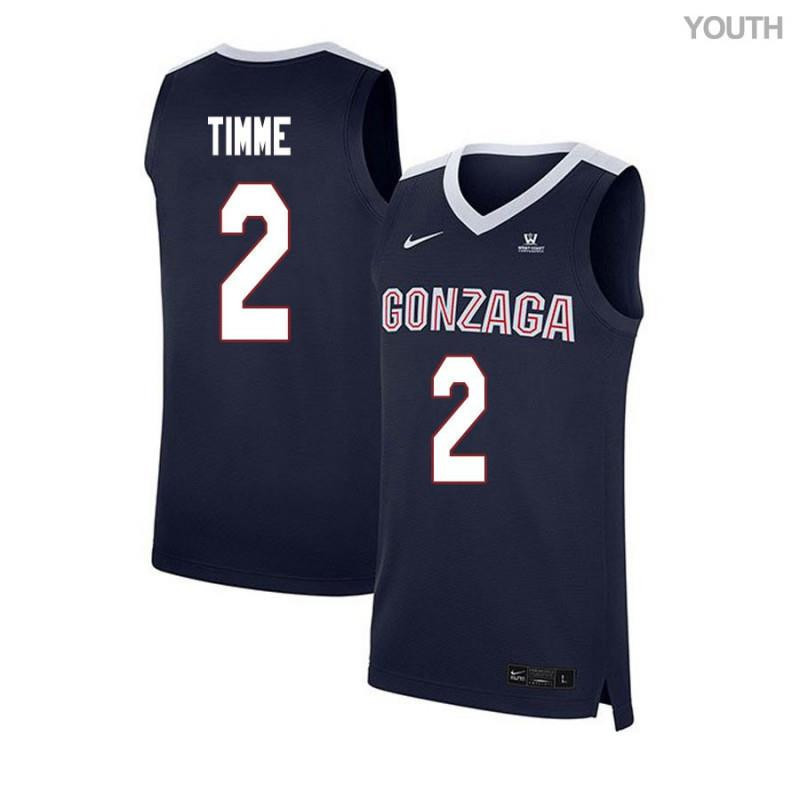 Drew Timme 2 Gonzaga Bulldogs Elite Basketball Youth Jersey - Navy